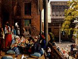 Cairo Canvas Paintings - The midday meal, Cairo